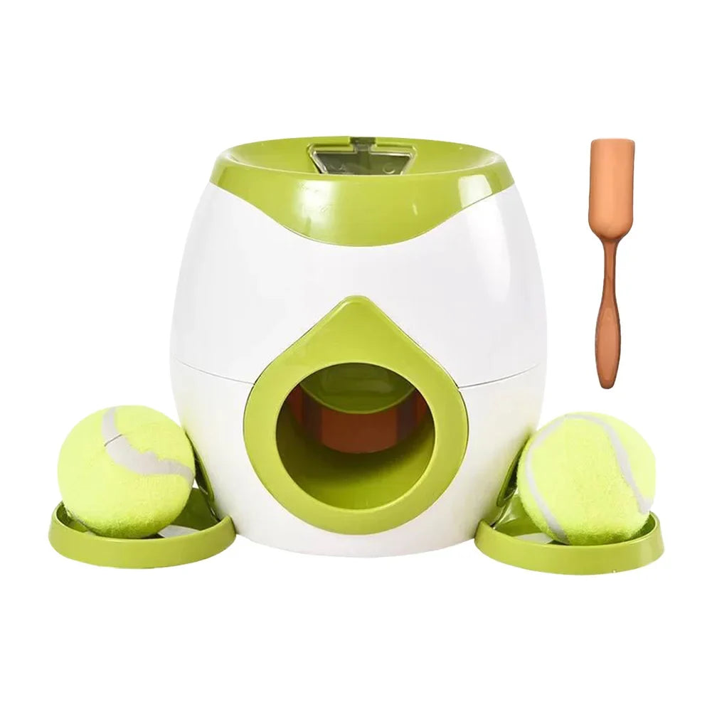 Automatic Dog Ball Launcher Dog Tennis Food Reward Machine Dog Tennis Ball Machine Slow Feeder for Small and Medium Dogs Feeder