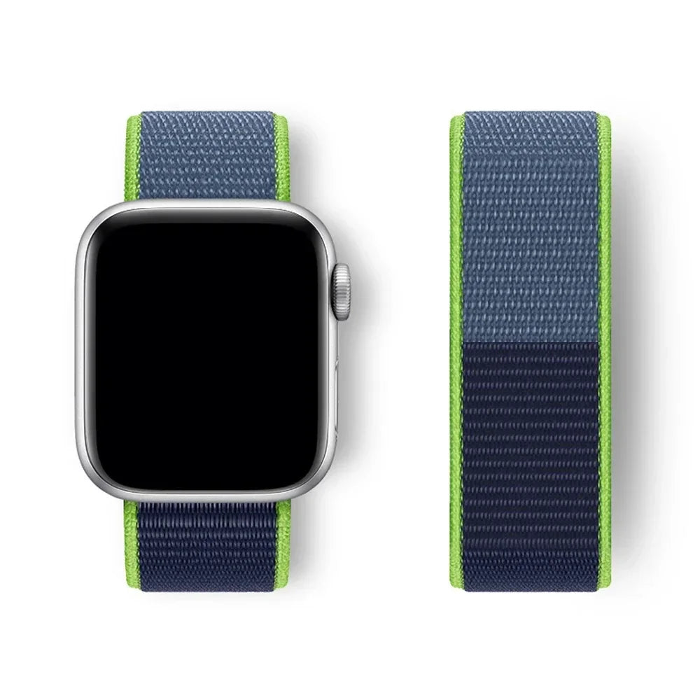 Nylon Sport loop Strap For Apple Watch Band 44mm 42/40mm 45mm 38/41mm pride Bracelet iwatch Ultra2 49mm Series 9 8 se 7 6 5 4 3