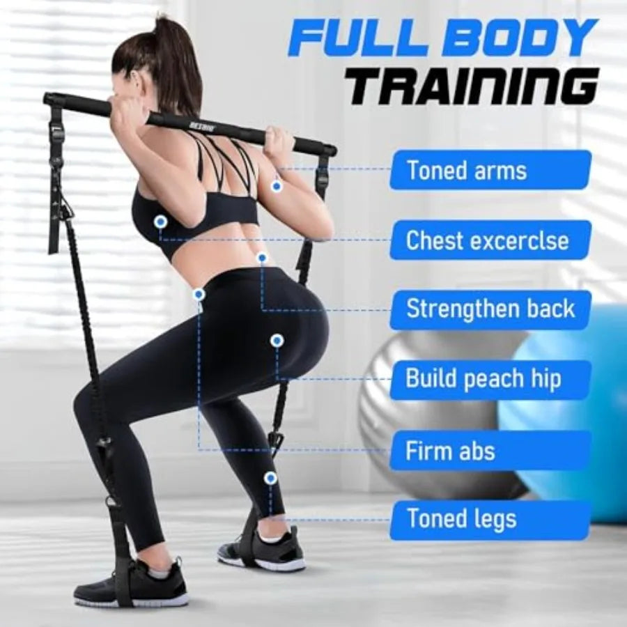 Pilates Bar Kit With Resistance Bands