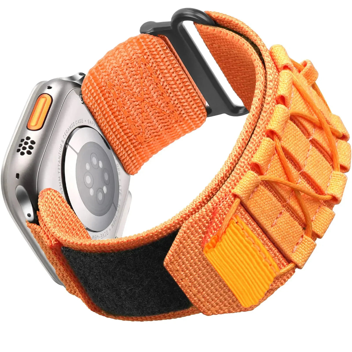Apple Watch Cord-Laced Nylon Band with Hook-and-Loop Closure