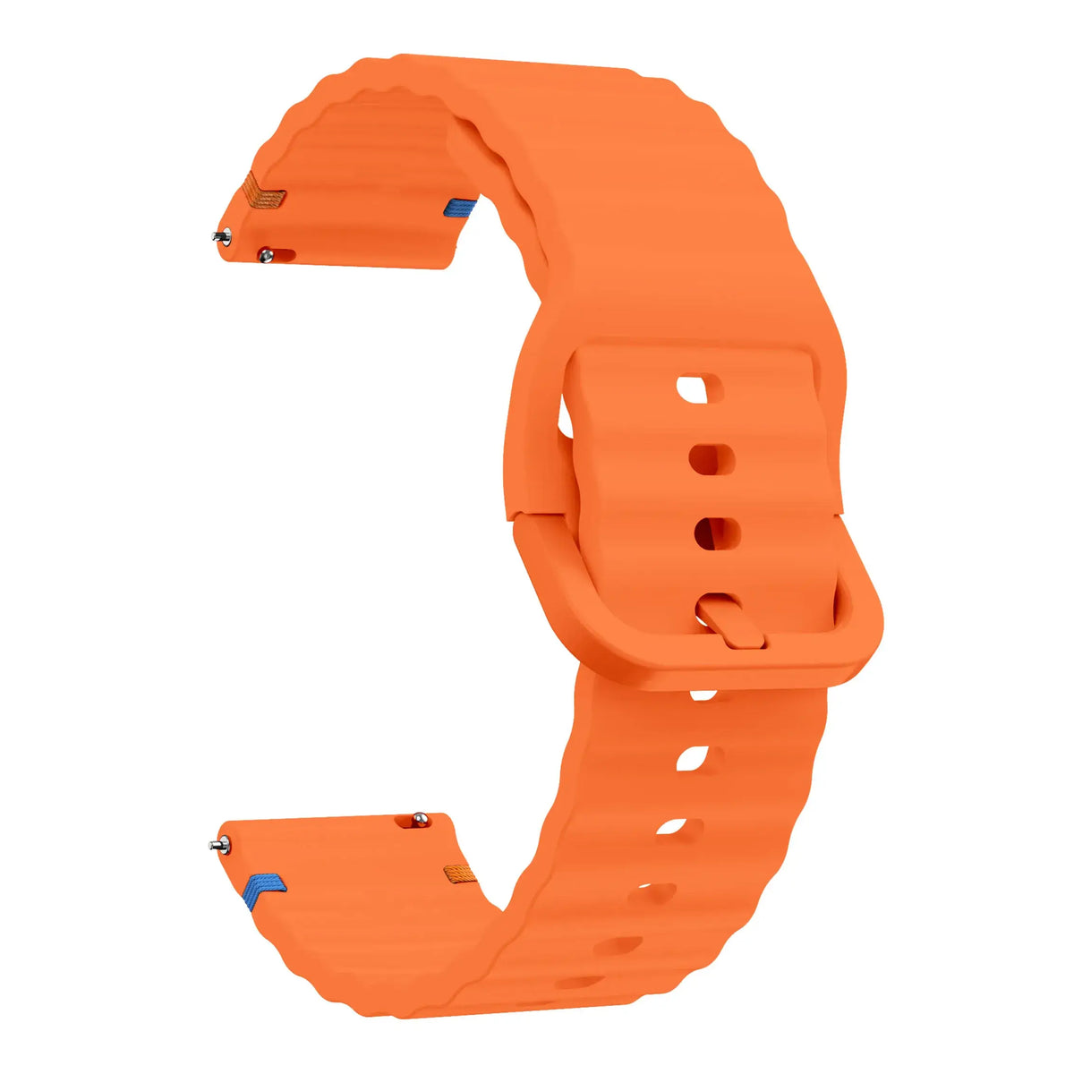 Amazfit Balance, GTR, GTS & Bip Ribbed Silicone Band, Matching Buckle