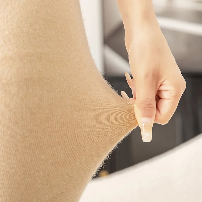 Versatile Cashmere Leggings Skin Tone Slim Fit