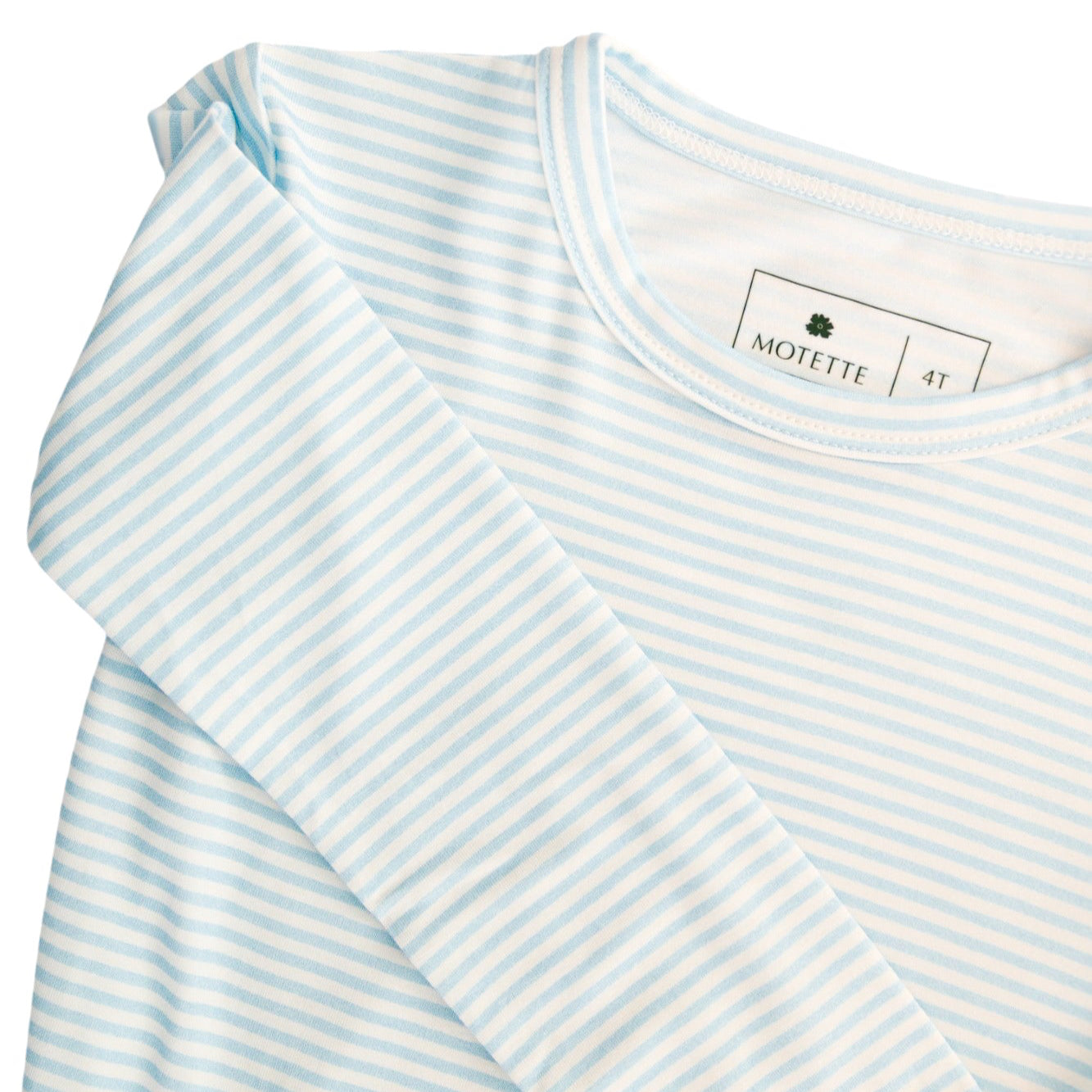 Conjunto de pijama de bambú a rayas marineras para niños pequeños