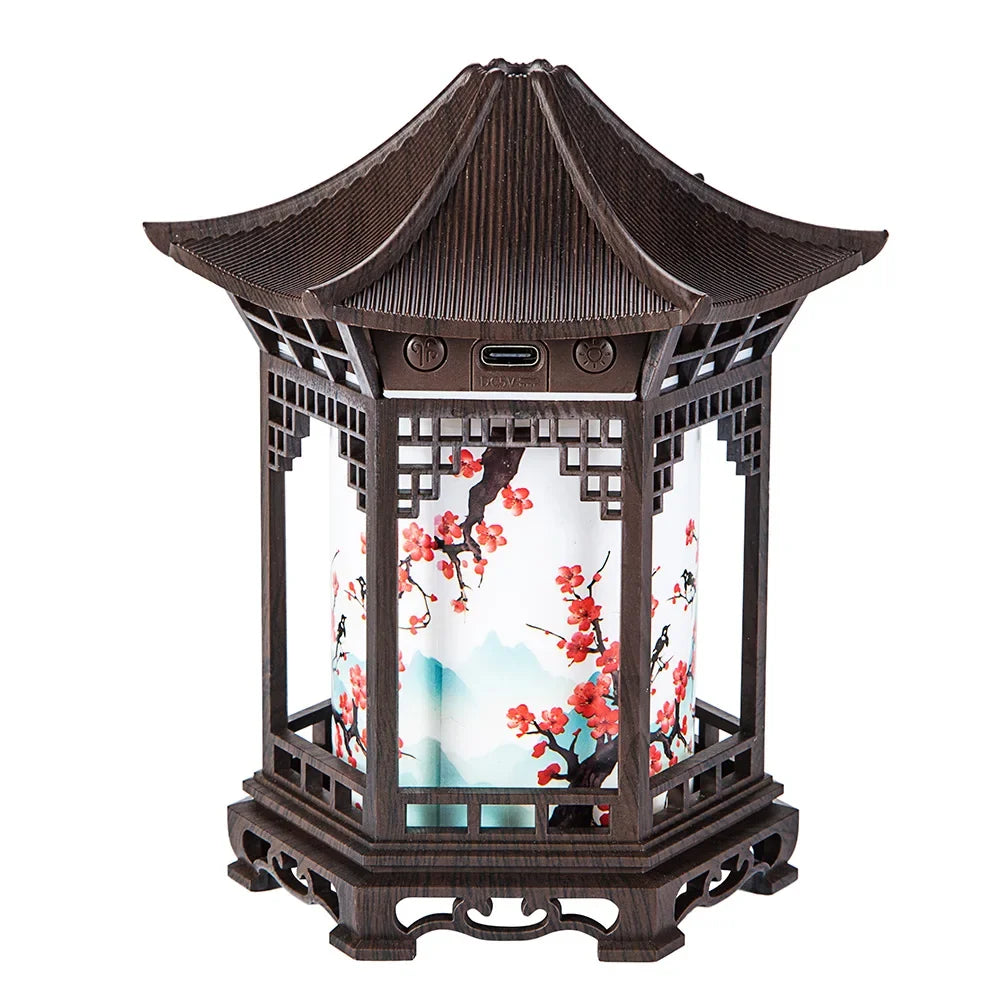 USB-Powered Air Humidifier, Modern Asian Decor, Mini Humidifier, 2 Spray Modes, Continuous/Mist Modes, Ideal Romantic Gift.