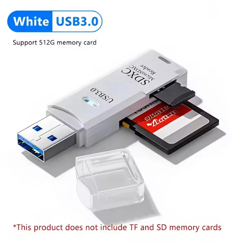 2 in 1 USB2.0/3.0 Card Reader Micro TF sd card Reader usb adapter High Speed Cardreader TF Memory card For PC Laptop Accessories