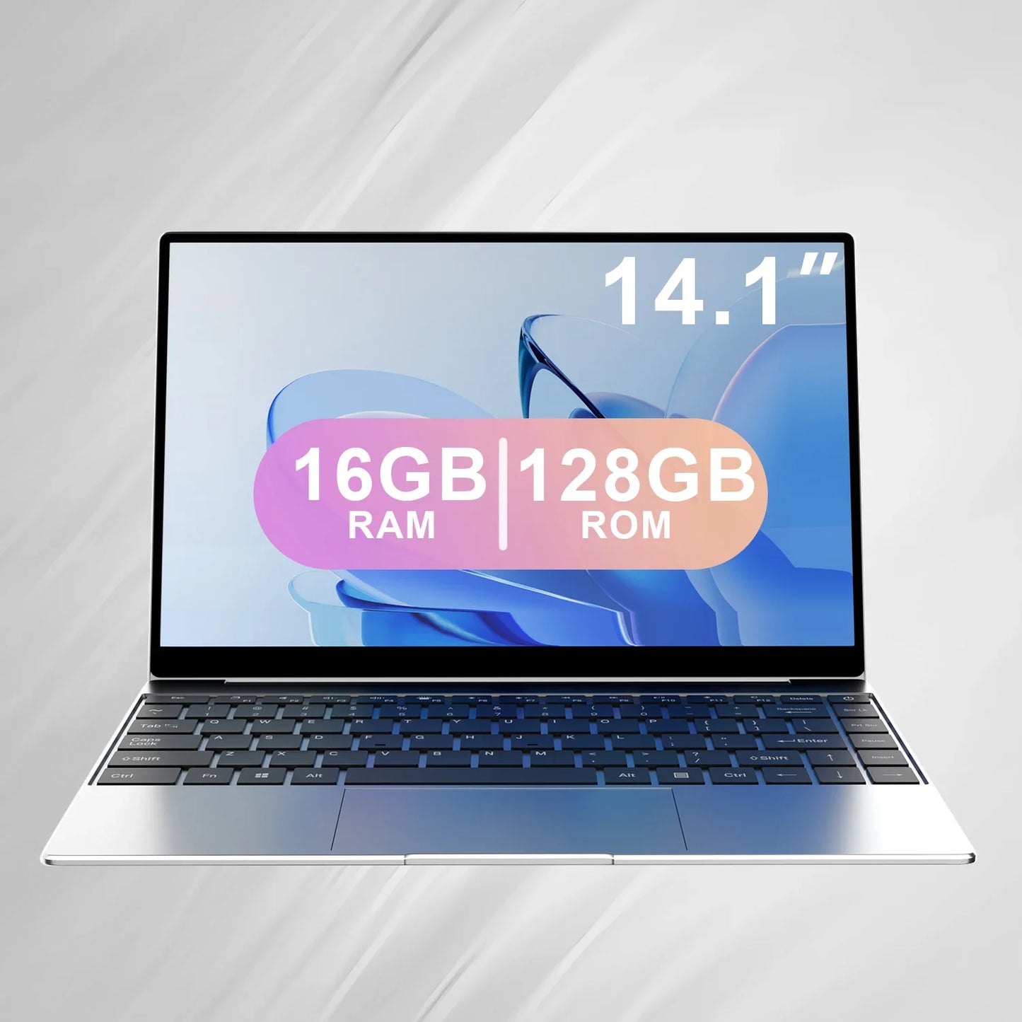 Ultra Slim Laptop 14.1" 16GB RAM 2TB SSD Intel N3700 Notebook Windows 11 Pro 1920*1080 Display Office Study Computer PC