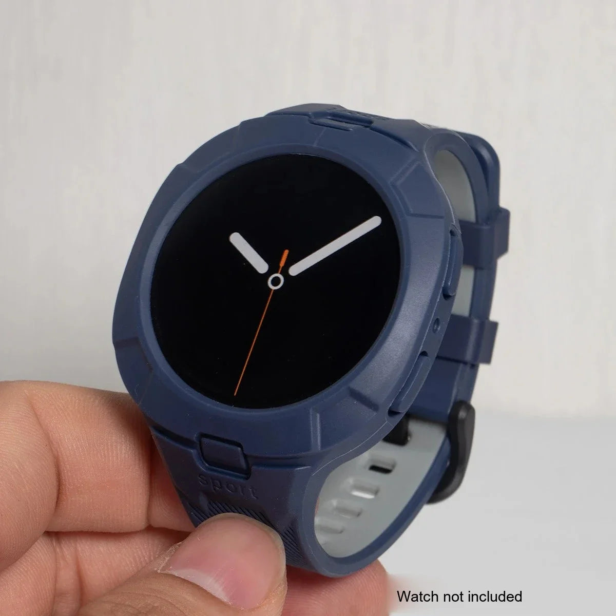 Samsung Galaxy Watch8 & 9 44mm Silicone Sport Band with Built-in Case