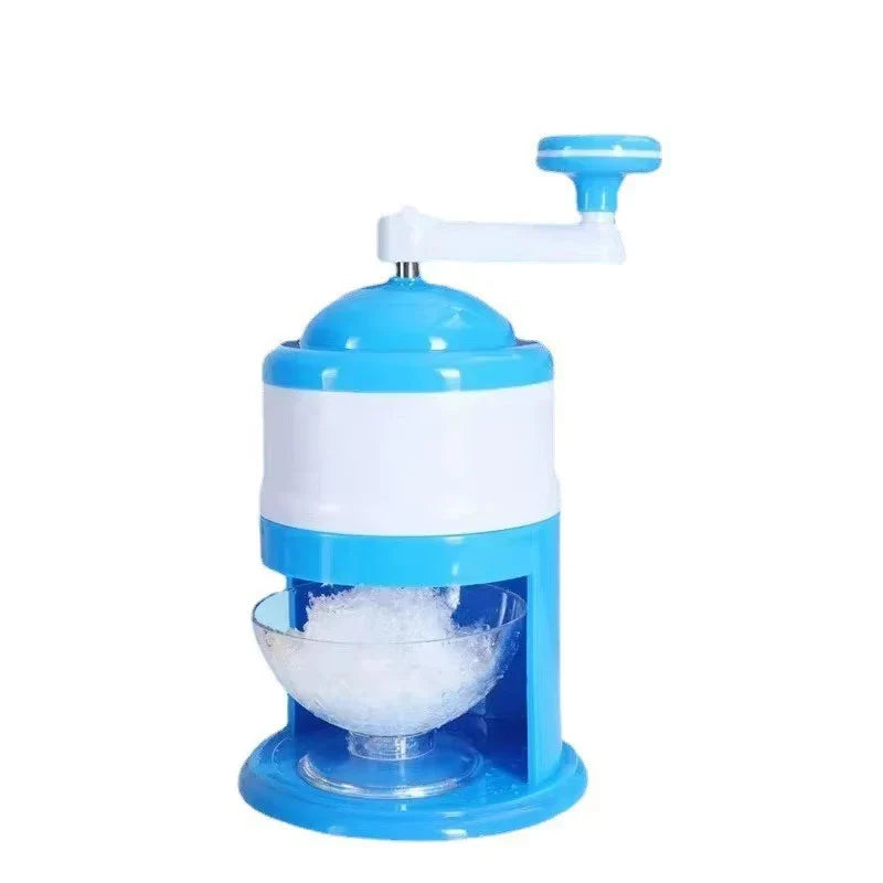 Hand Crank Ice Shaver Machine - Snow Cone Crusher & Slushy Maker with Durable ABS Construction for Summer Parties And Home Use