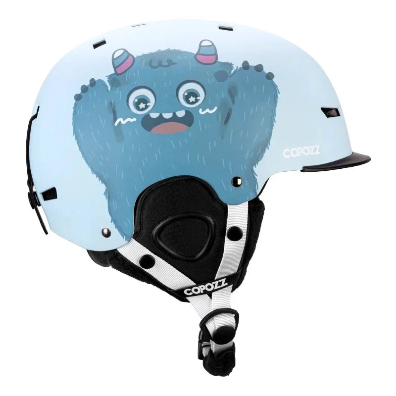 Protect Your Little Ones Cartoon Kids Ski Helmet