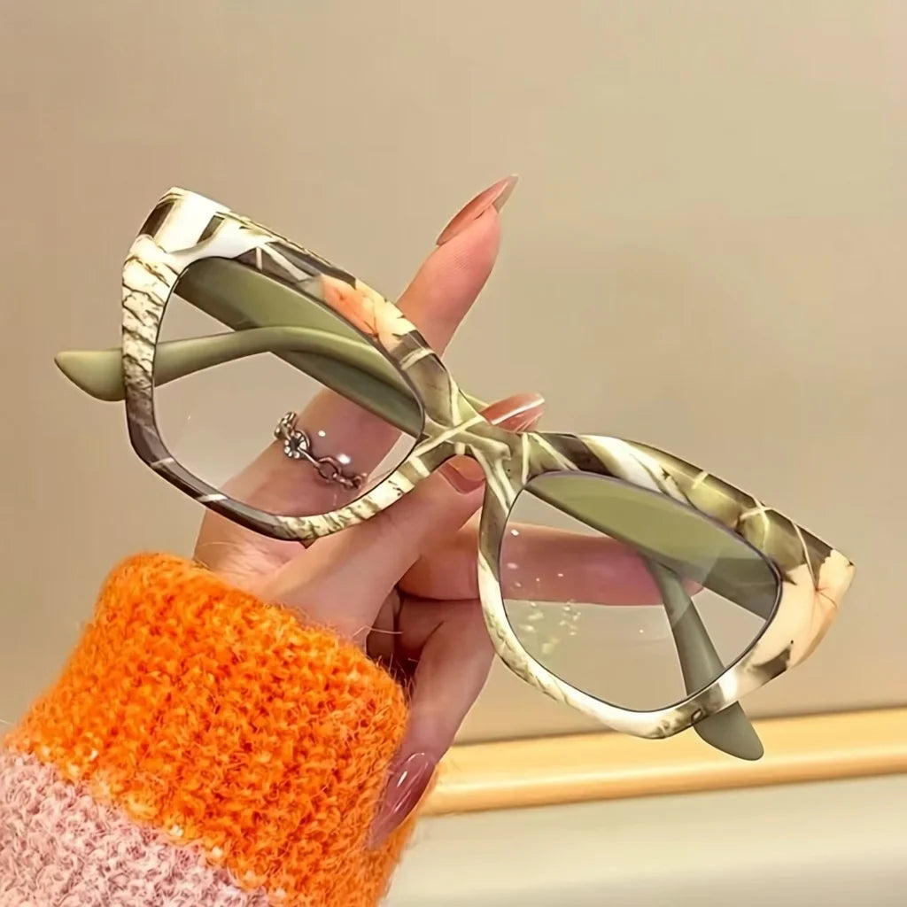 Women's Retro Cat Eye Reading Glasses with Anti Blue Light, Daily Casual and Fashionable Matching