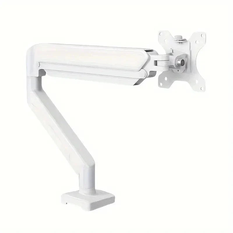 Single Monitor Mount for 13″–32″ Screens, Height Adjustable Monitor Arm with C-Clamp & Grommet Base, Home Office Monitor Stand