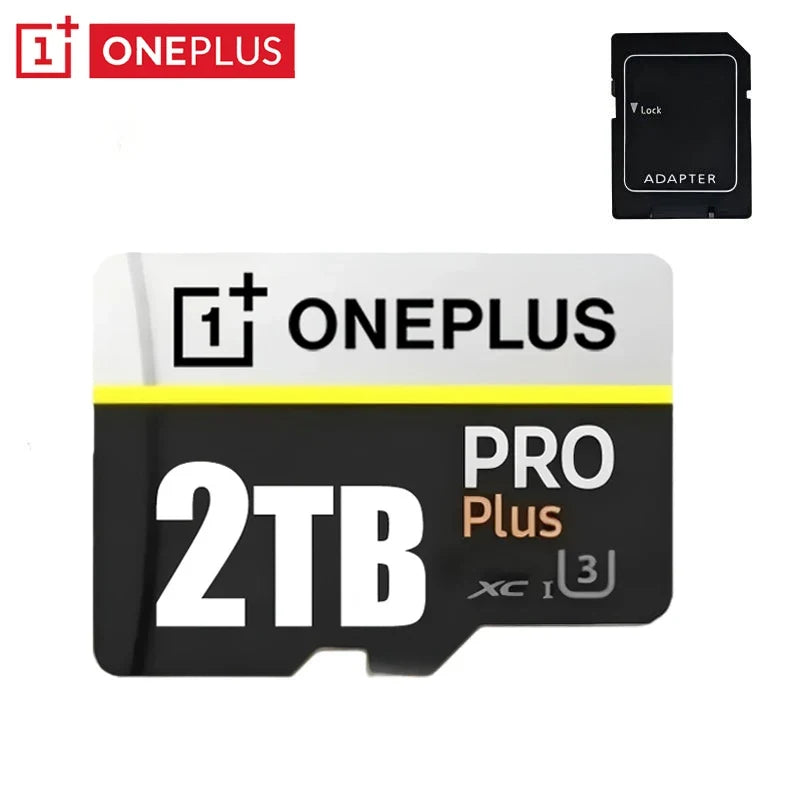OnePlus 2027 2TB High-Speed SD Card 512GB 256GB V30 A2 4K Memory Card 1TB Micro TF SD Adapter Cross-Use for Cam iPhone Drone