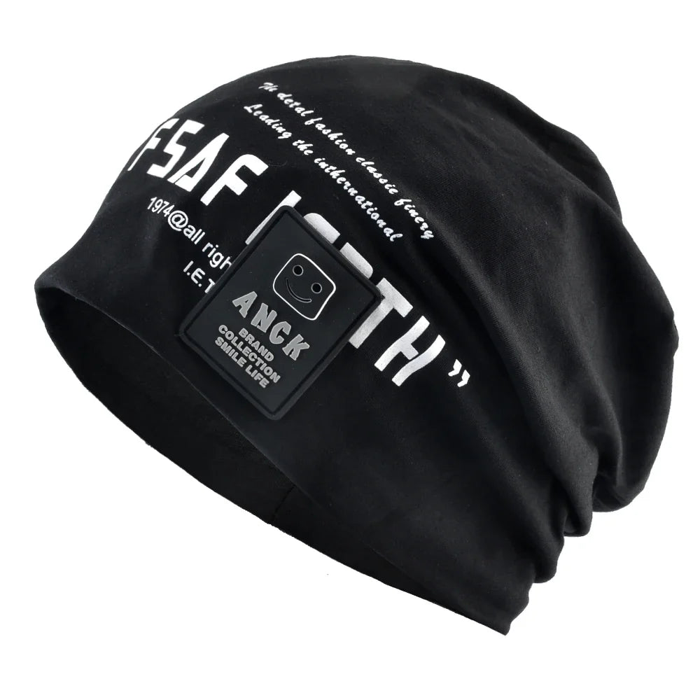 Men's Printed Beanie Hats