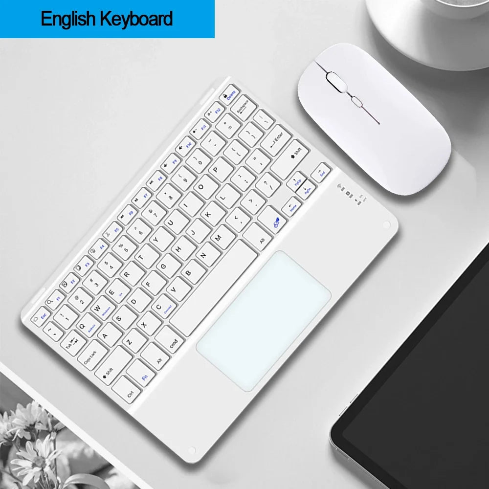 Touchpad Bluetooth Keyboard For Smart Phone PC Computer Laptop Wireless Keyboard For iOS Android Windows for iPad Keyoboard