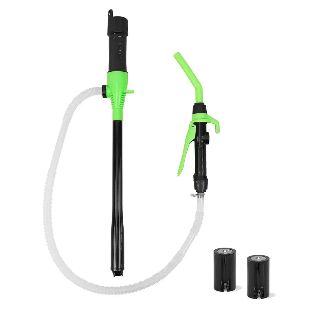 2025 Battery Powered Transfer Pump Motorcycle Car Gas Oil Pump With Flow Control Nozzle Liquid Gasoline Pump Filter Design