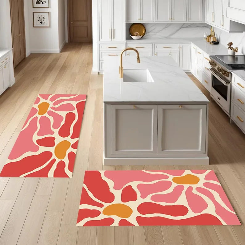 Kitchen Rug Non Slip Kitchen MatWashable Anti Skip Kitchen RugVivid Colors Kitchen CarpetHome Decorative Washable RugHome Gift