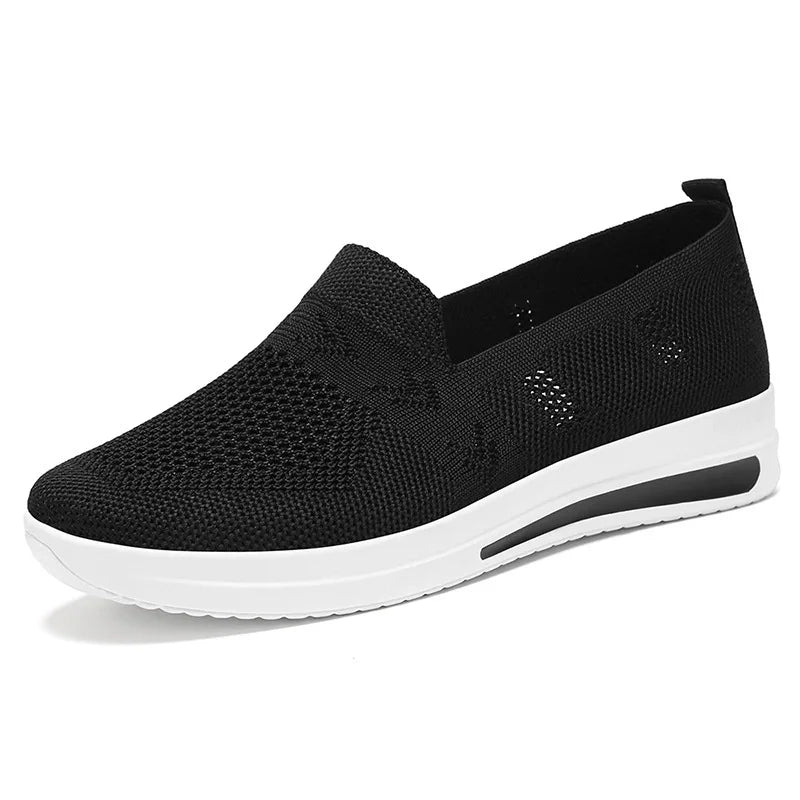 Spring New Women's Sports Shoes, Fashionable, Breathable, Lightweight, Non-slip, Wear-resistant, Casual Sports Shoes, Flat Shoes