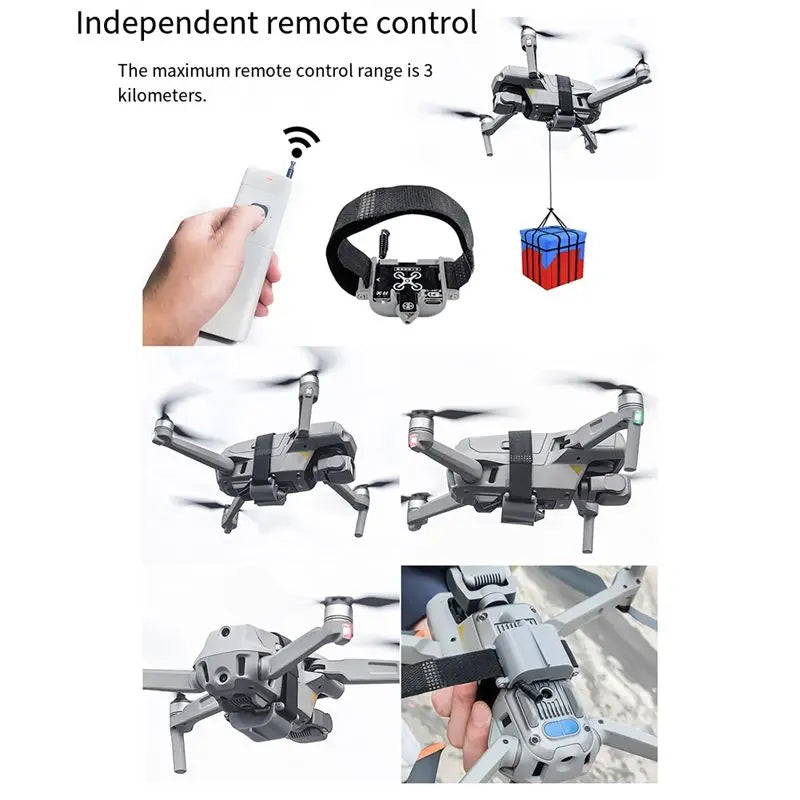 【Shop Now】Universal Drone Payload Delivery Transport Airdrop Transport Device For DJI Mini2/Mini/SE/Air/Air2/DJI Series