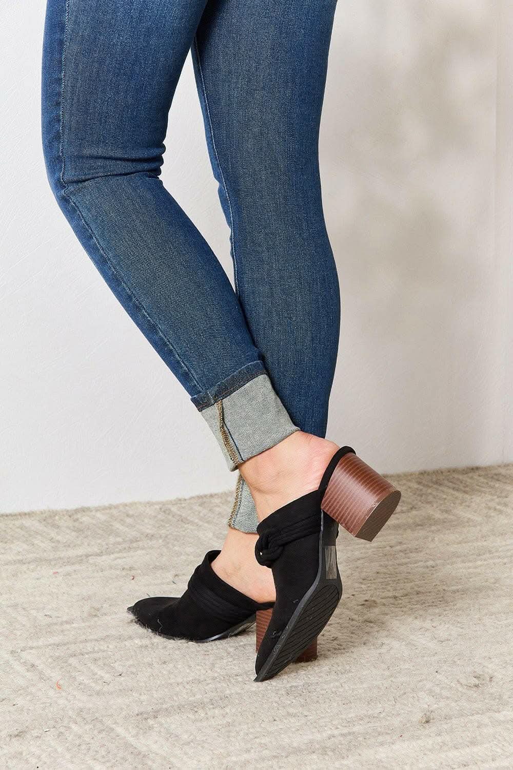 Shoes Trendsi Braided Mules Women's Sophisticated Heels Fashionable Slip-Ons