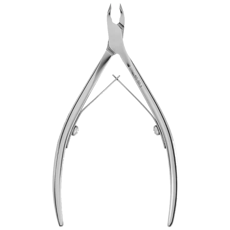 STALEKS PRO SMART 50 Professional Spring Cuticle Nippers NS-50-3, 3mm 1/4 Jaw