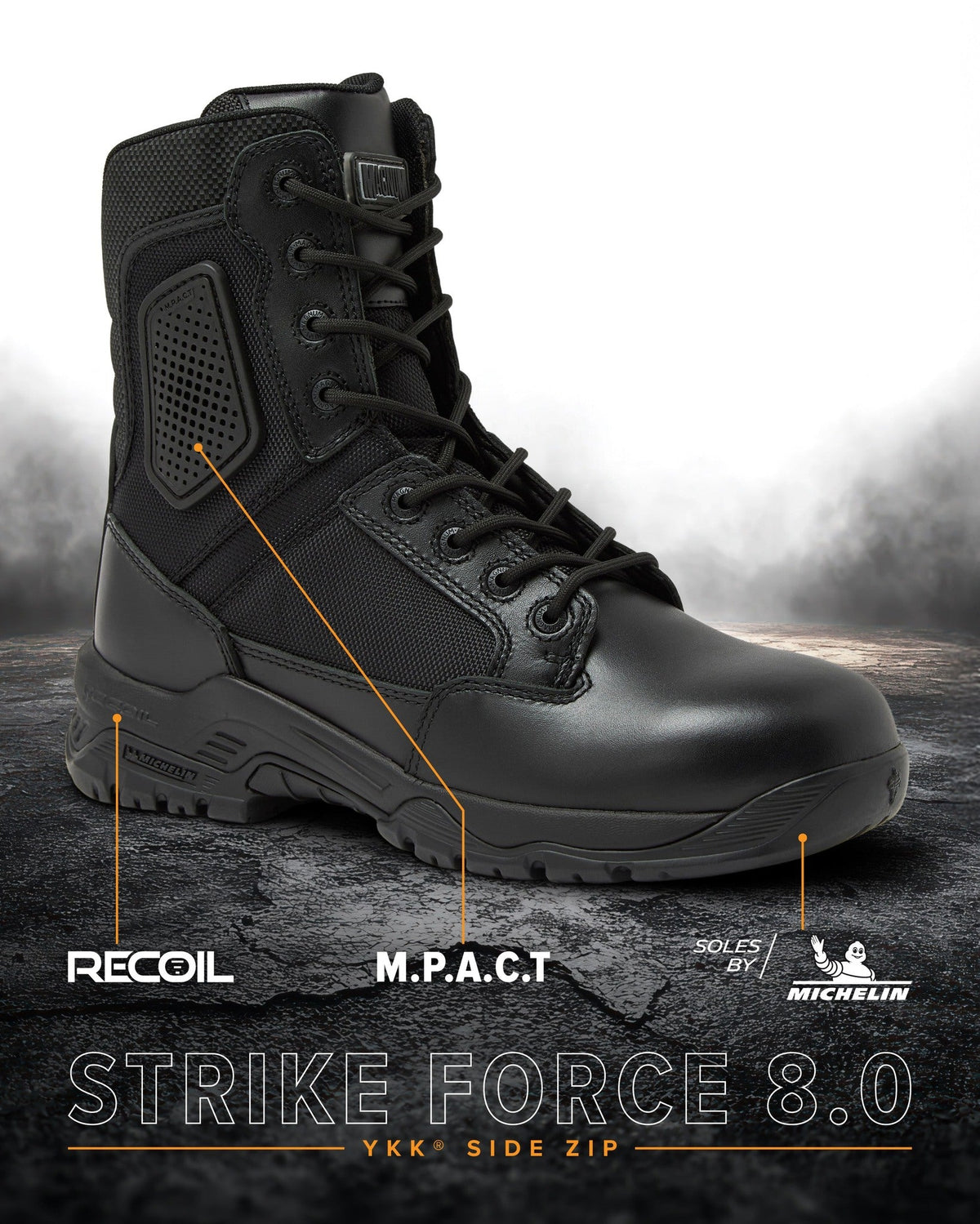 STRIKE FORCE 8" Boot SZ