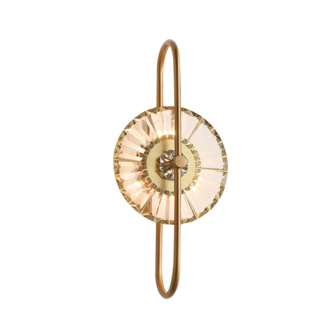 Aplique de pared cristal de girasol