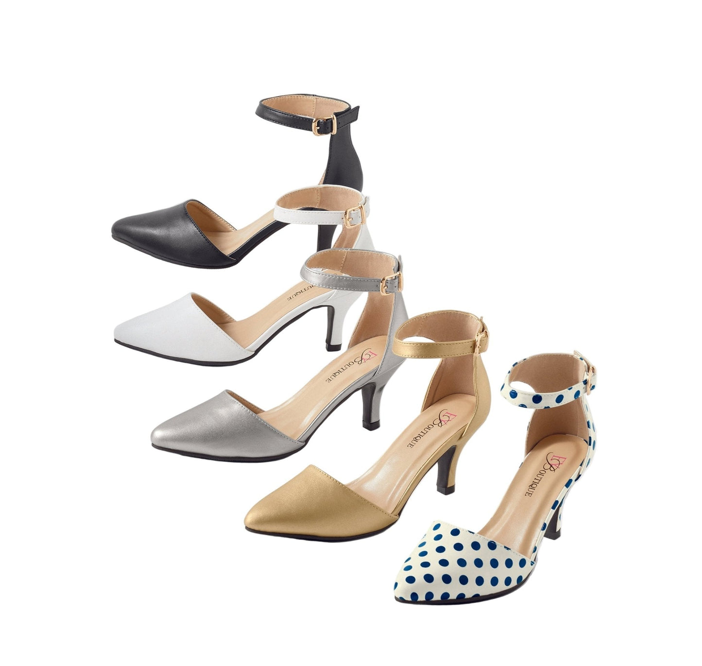 Zapato de tacón Simply Perfect con correa al tobillo de EY Boutique