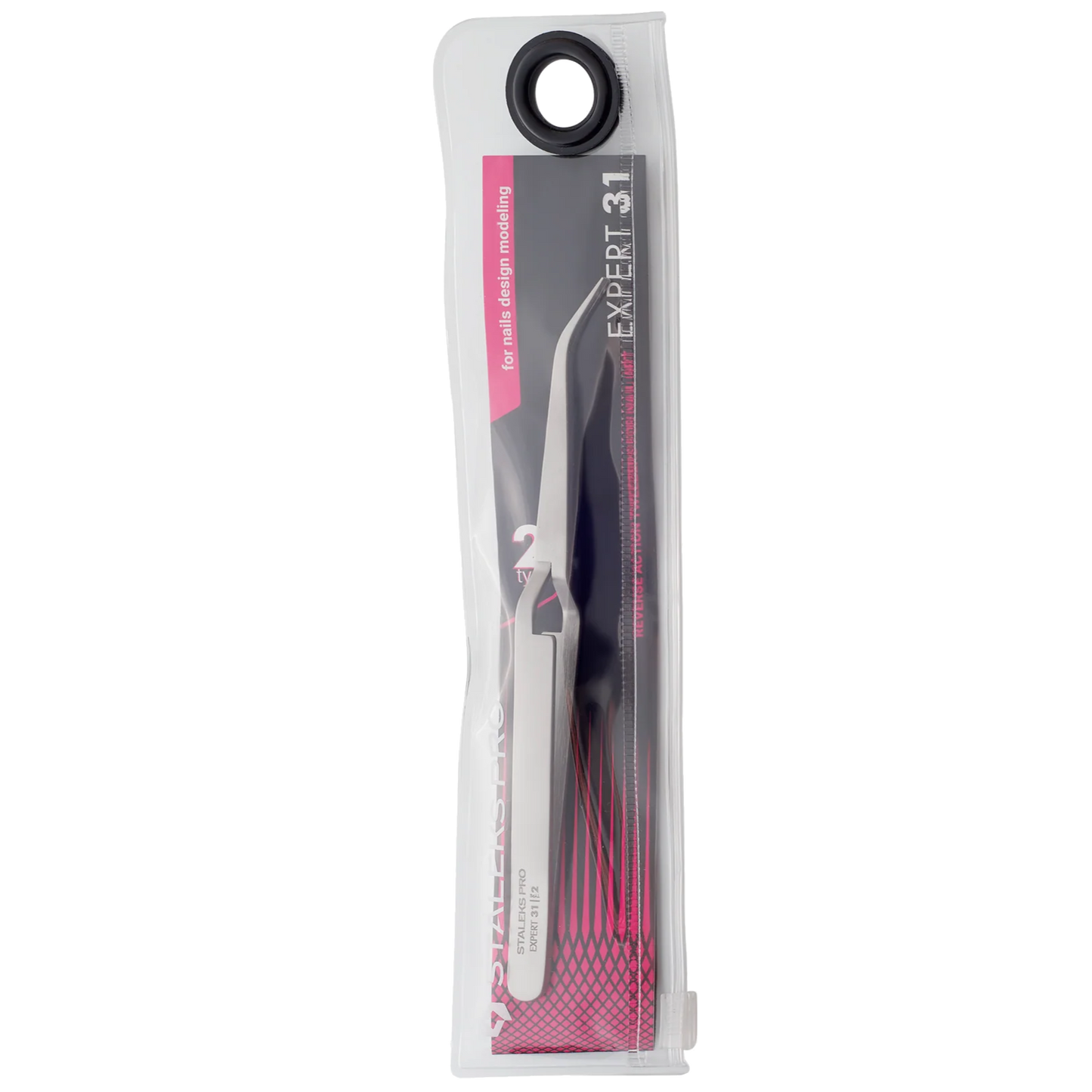 STALEKS EXPERT PRO 31 TYPE 2 REVERSE ACTION TWEEZERS FOR NAIL ART DESIGN TE-31/2 - STALEKS™