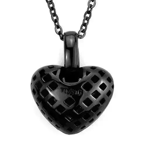 TK2791 IP Black Pendant β Orange Crystal Chain Necklace