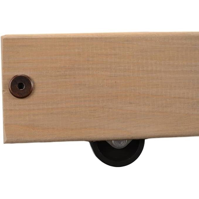 Base de cama nido doble de madera maciza con ruedas - Hecho en EE. UU.