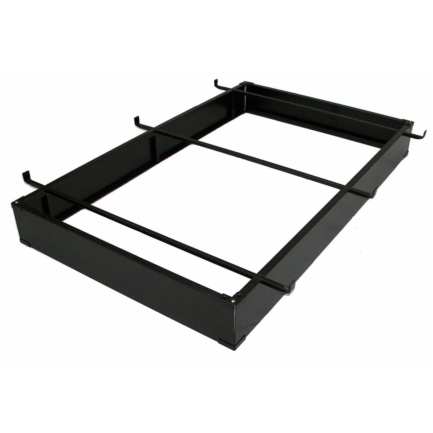 Base de cama de metal estilo hotel Twin / Twin XL en color espresso - 6 pulgadas de alto