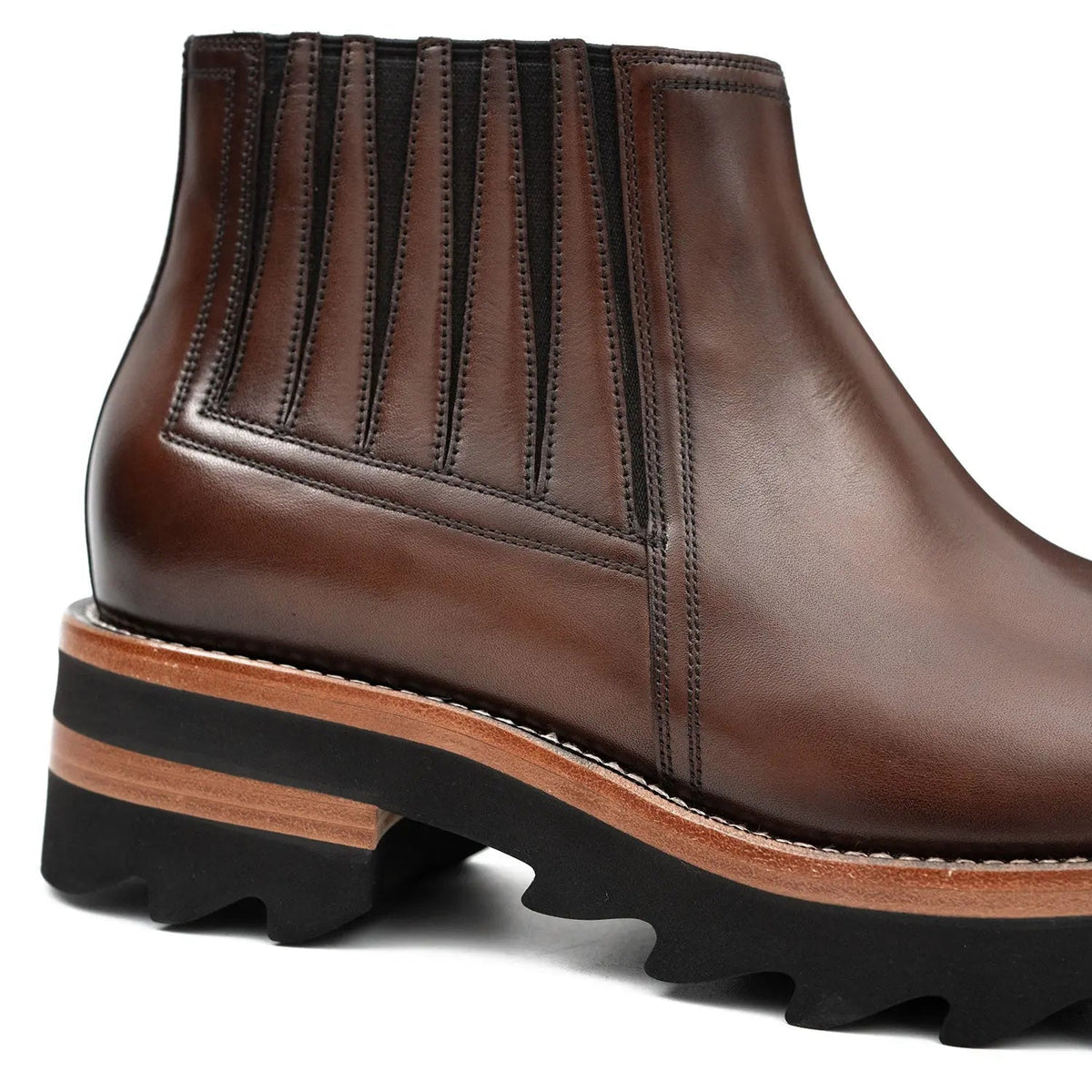 Brown Calf Leather Chelsea Boots