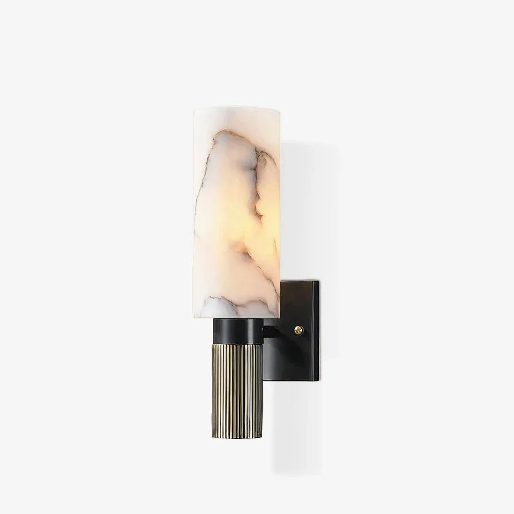 Aplique de pared antorcha de alabastro