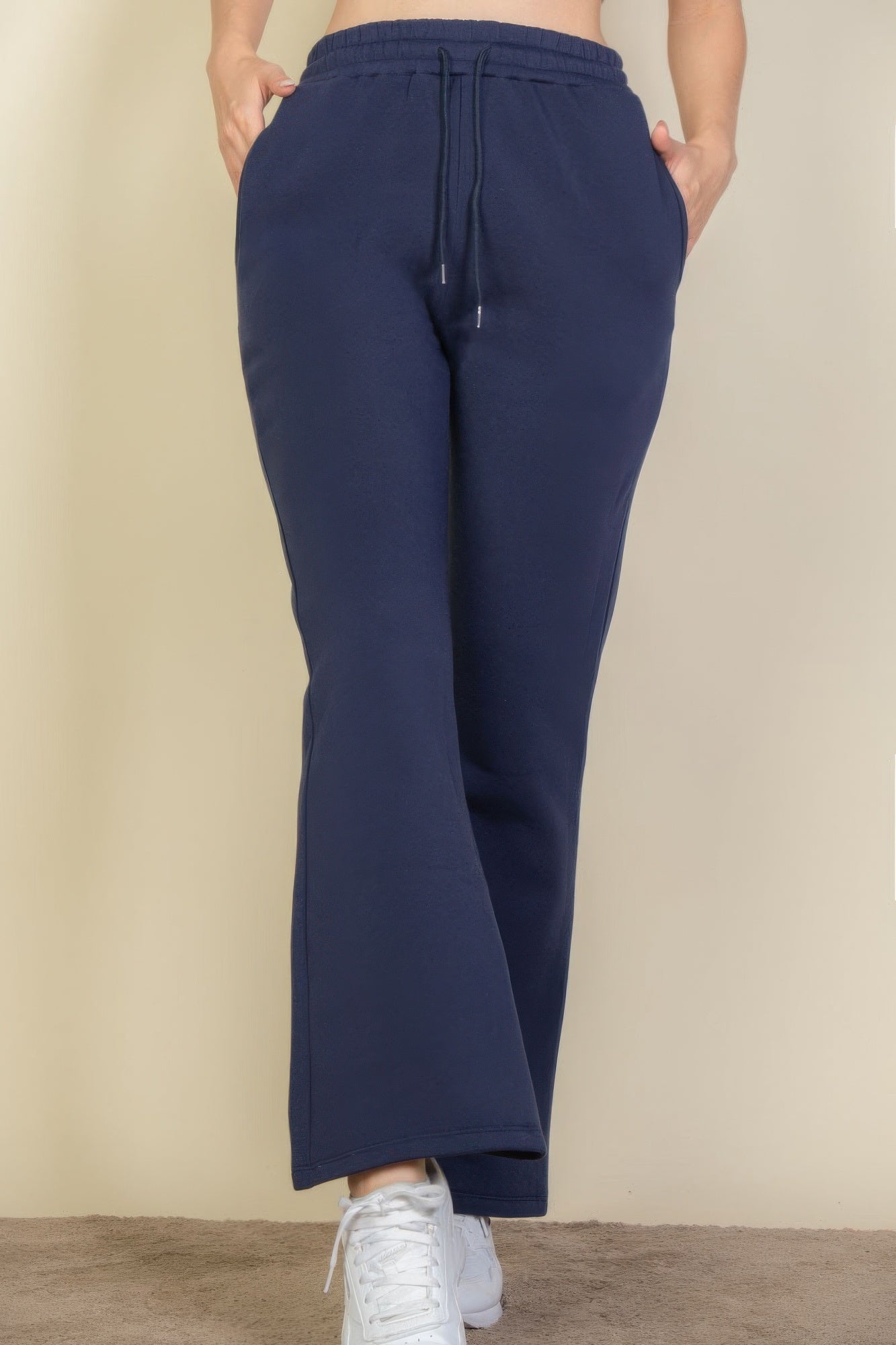 Drawstring Waist Slant Pocket Sweatpants See size chart under “more details”