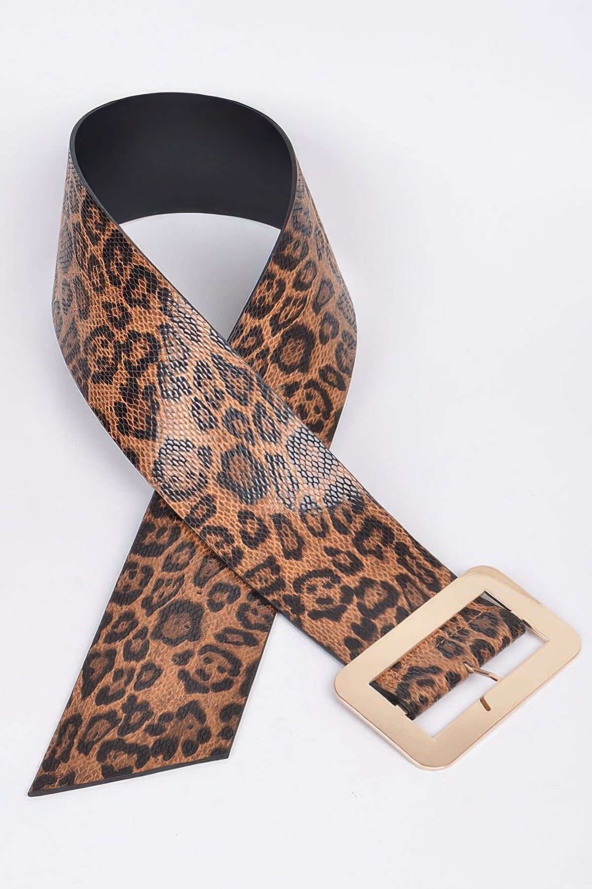 Leopard Big Buckle Belt
