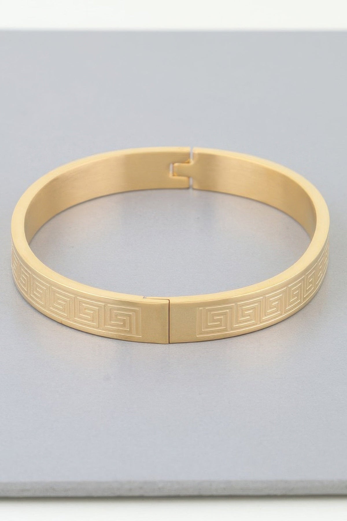 Aztec Maze Engraved Bracelet