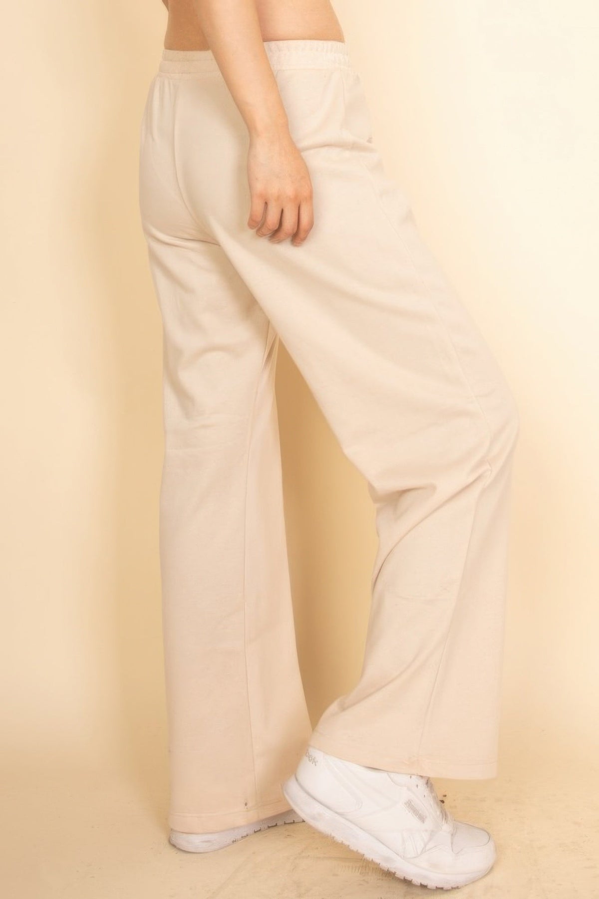 2-piece Crop Tee & Wide Leg Lounge Pants Set