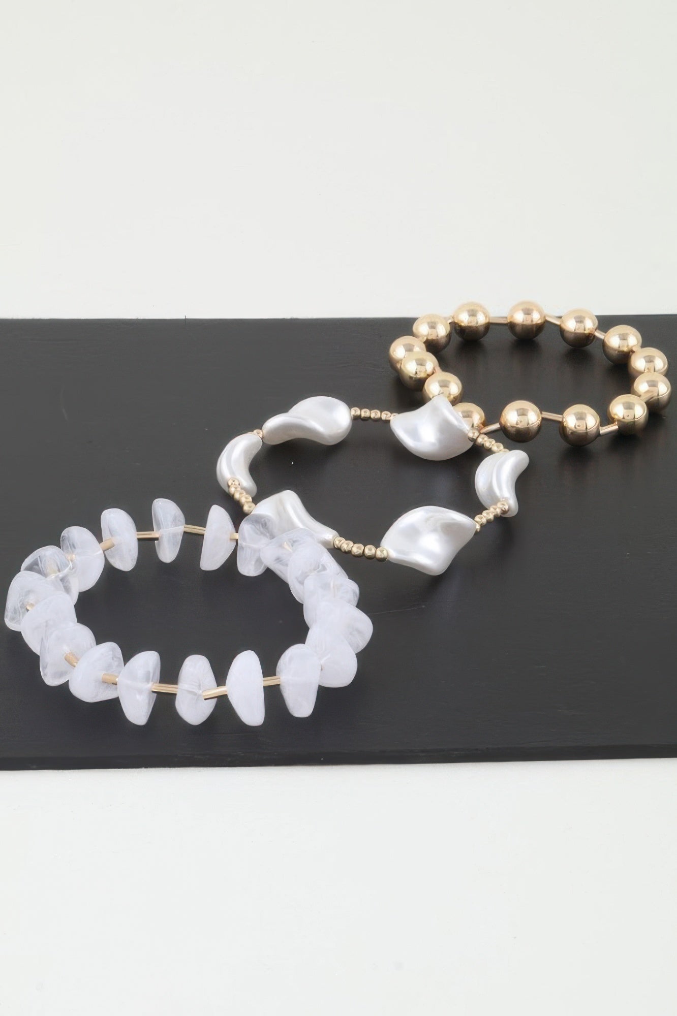 Multi Abstract Beaded Bracelet