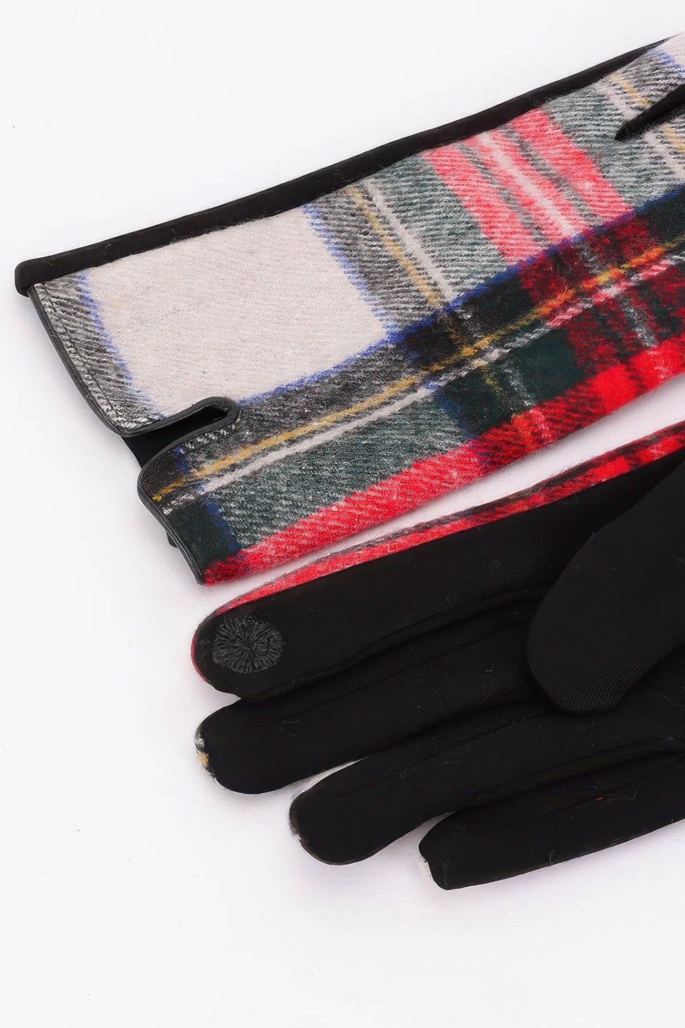 Plaid Pattern Gloves