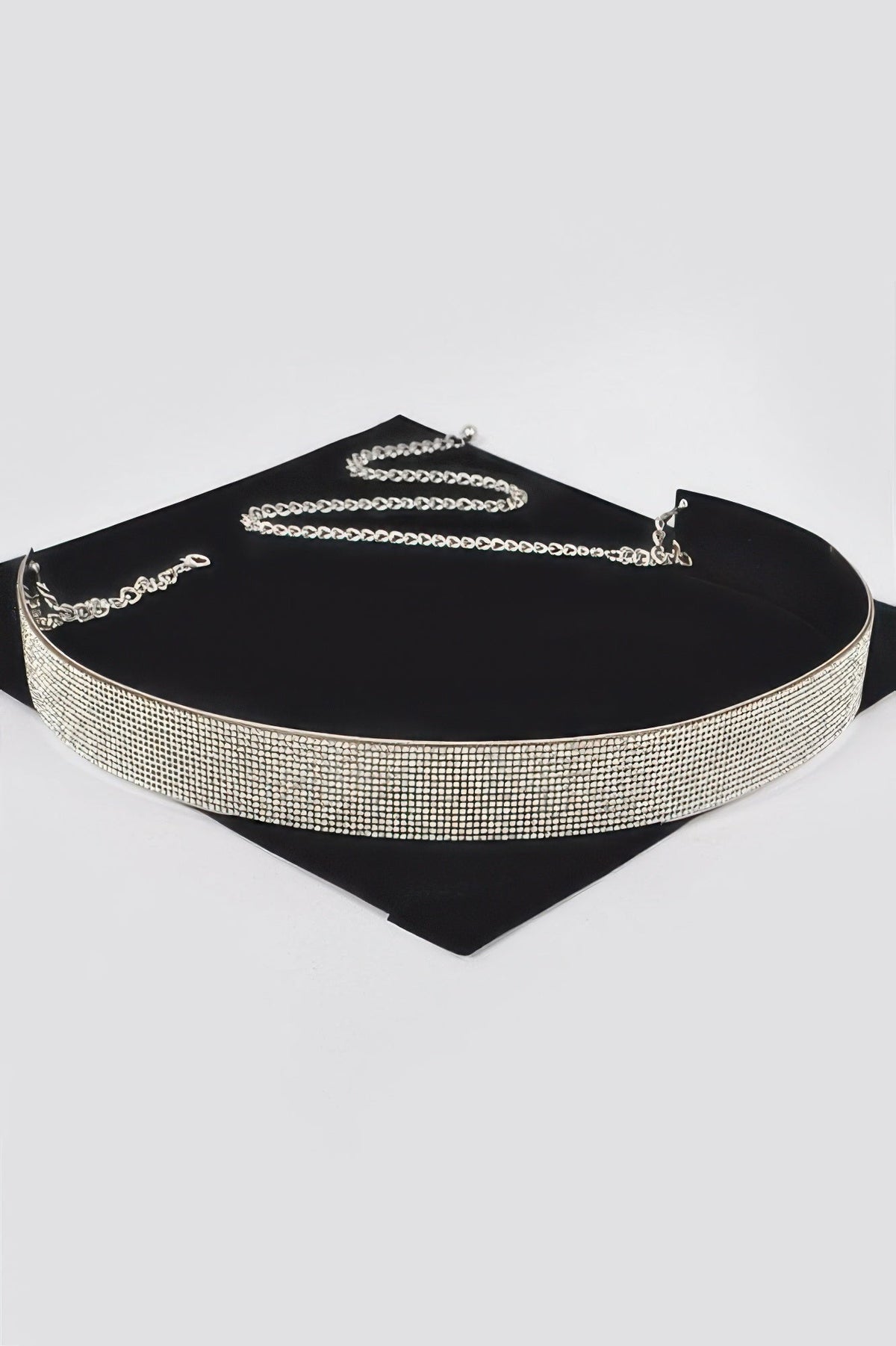 Rhinestone Metal Waist Belt