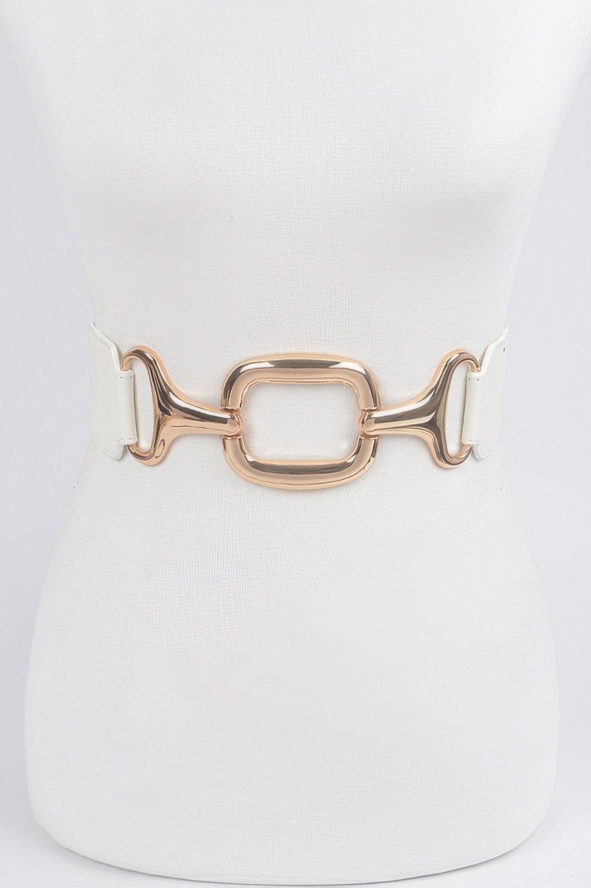 Metal Buckle Stretch Waist Belt