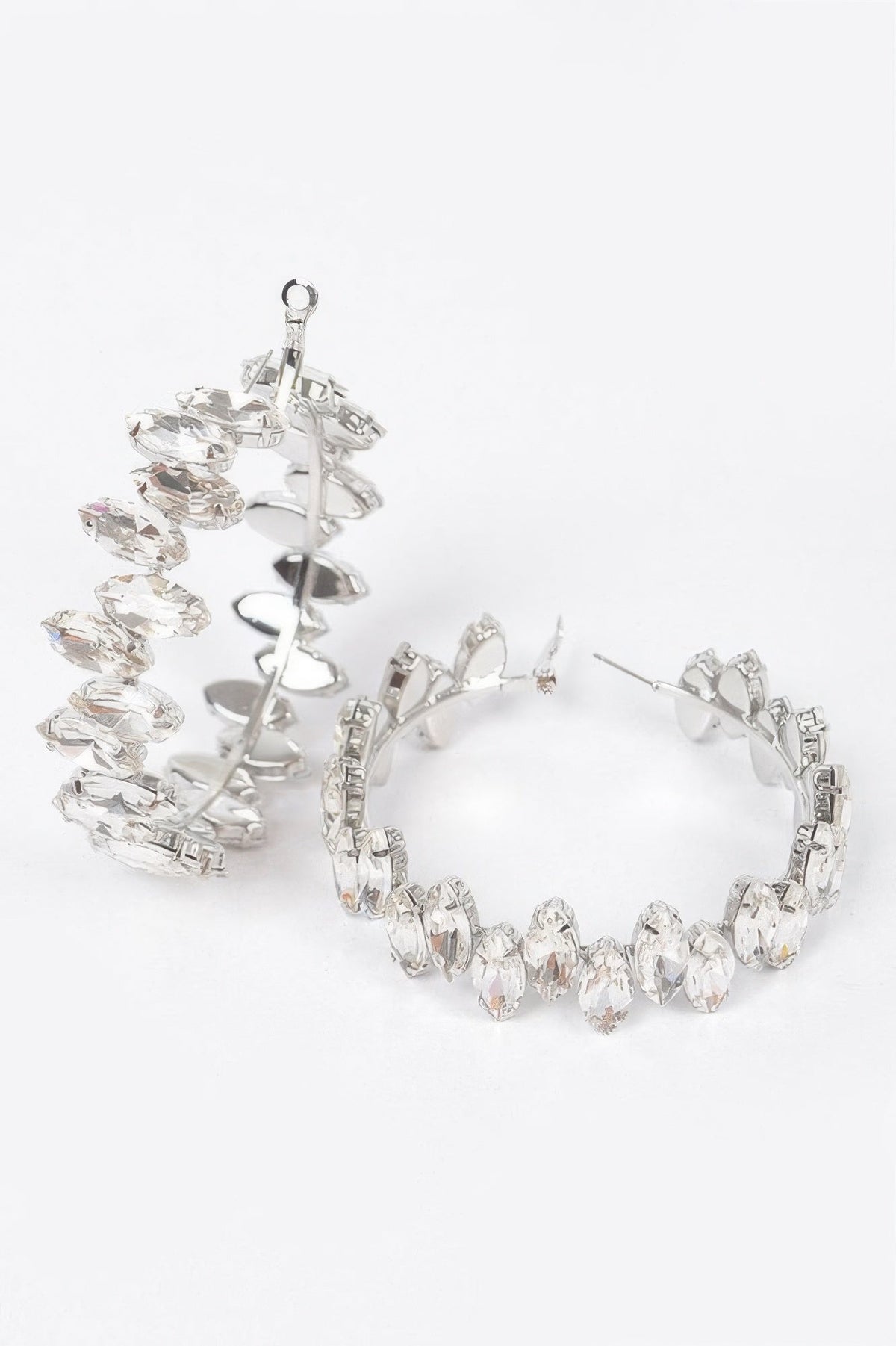 Rhinestone Hoop Earring