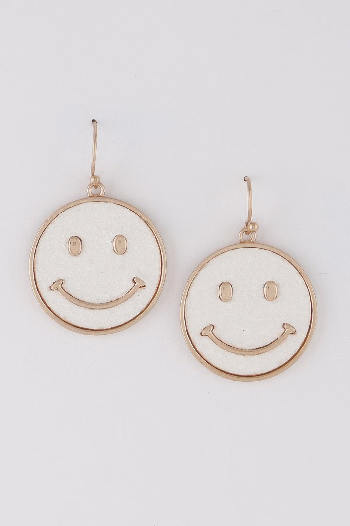 Jeweled Smiley Face Earrings