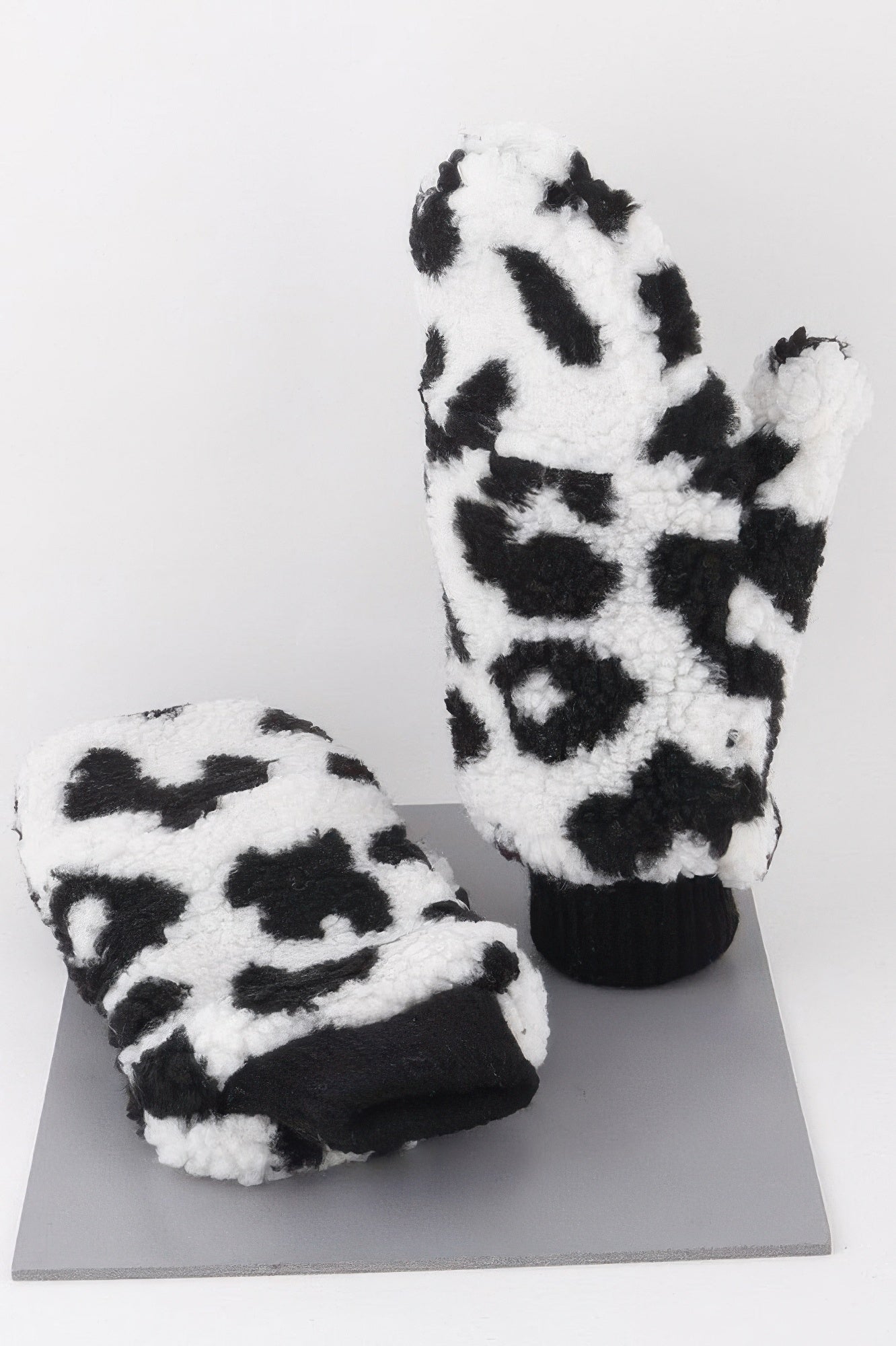 Animal Print Winter Mittens