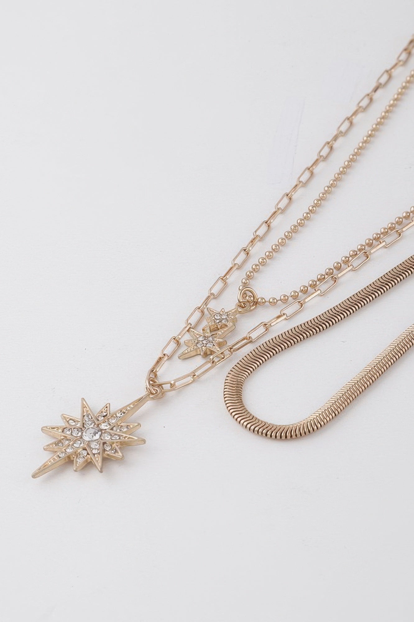 Jeweled Shining Stars Necklace