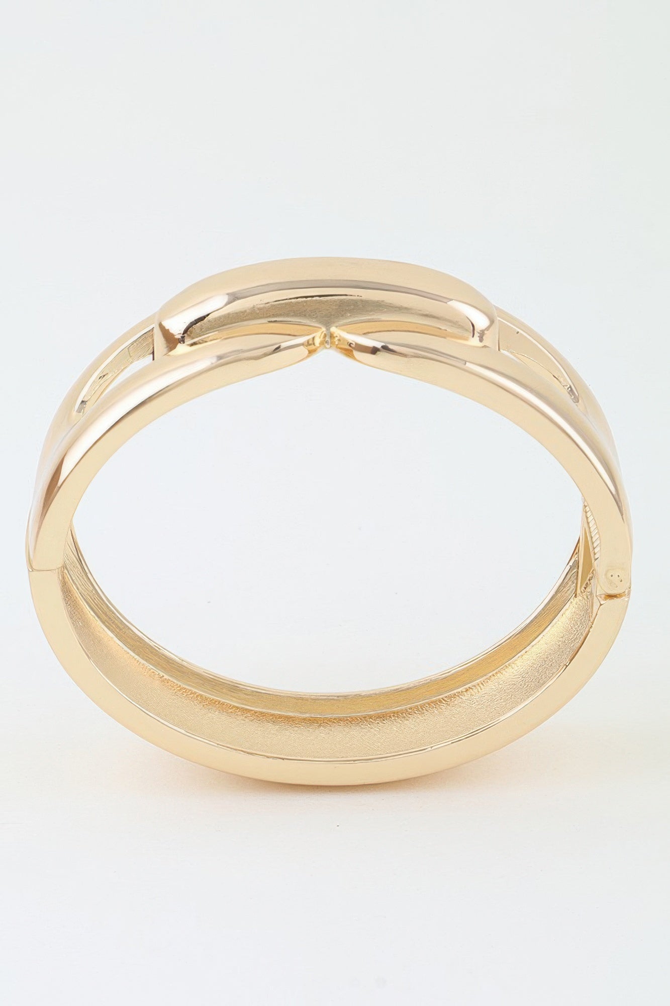 Polished Link Chain Cuff Bracelet