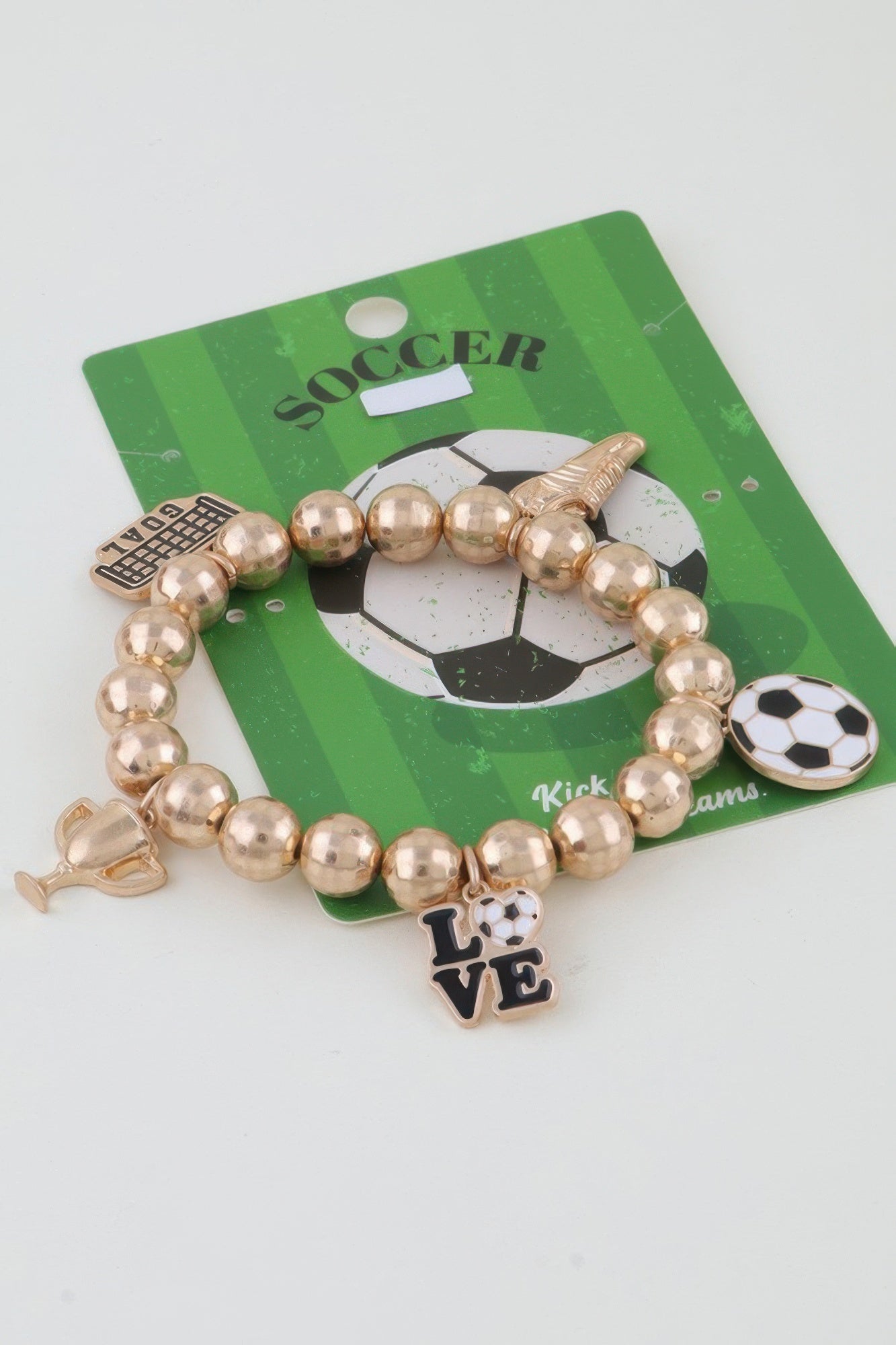 Game Day Glory Soccer Charm Bracelet