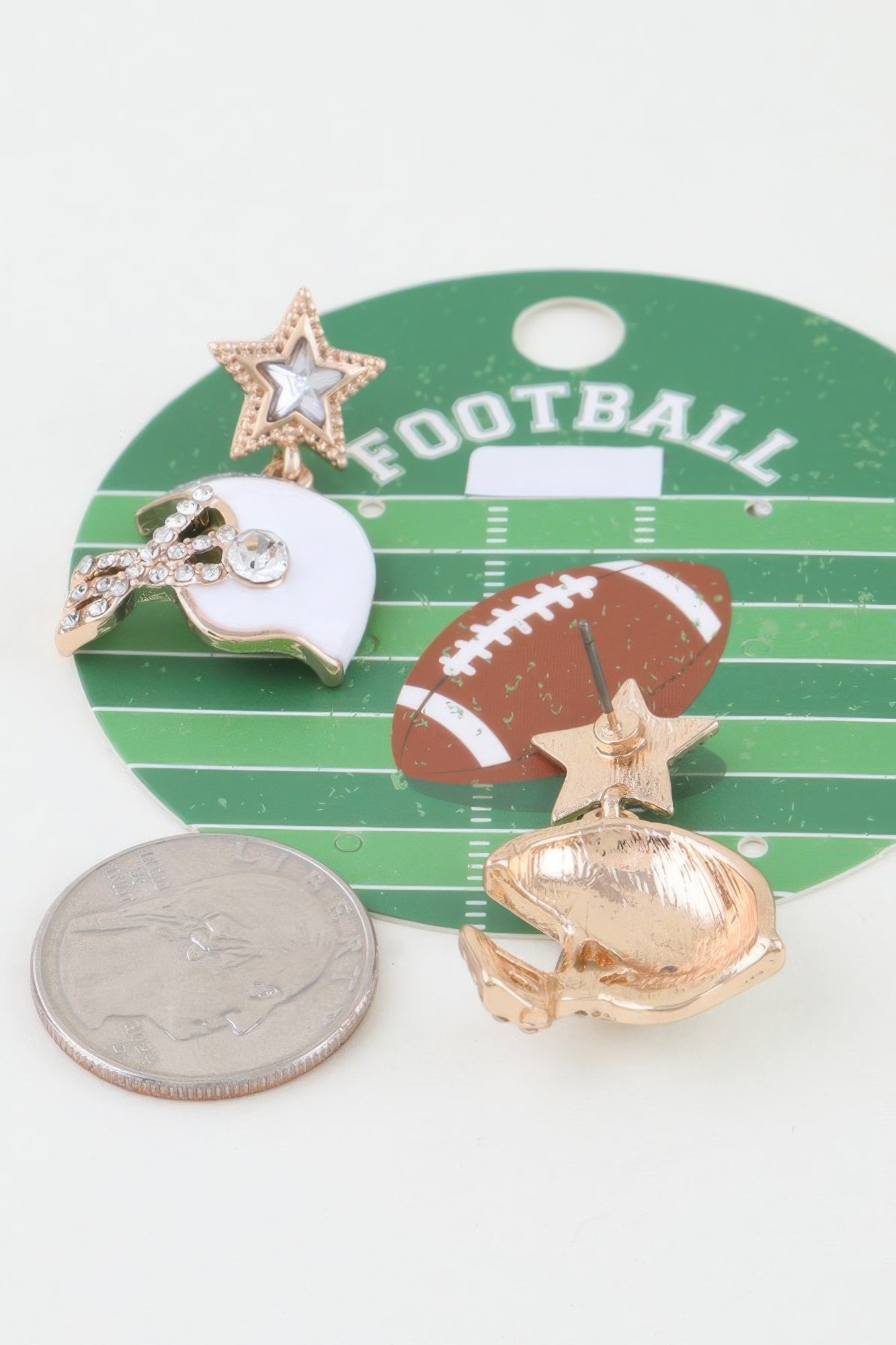 Game Day Glam Helmet Drop Earrings