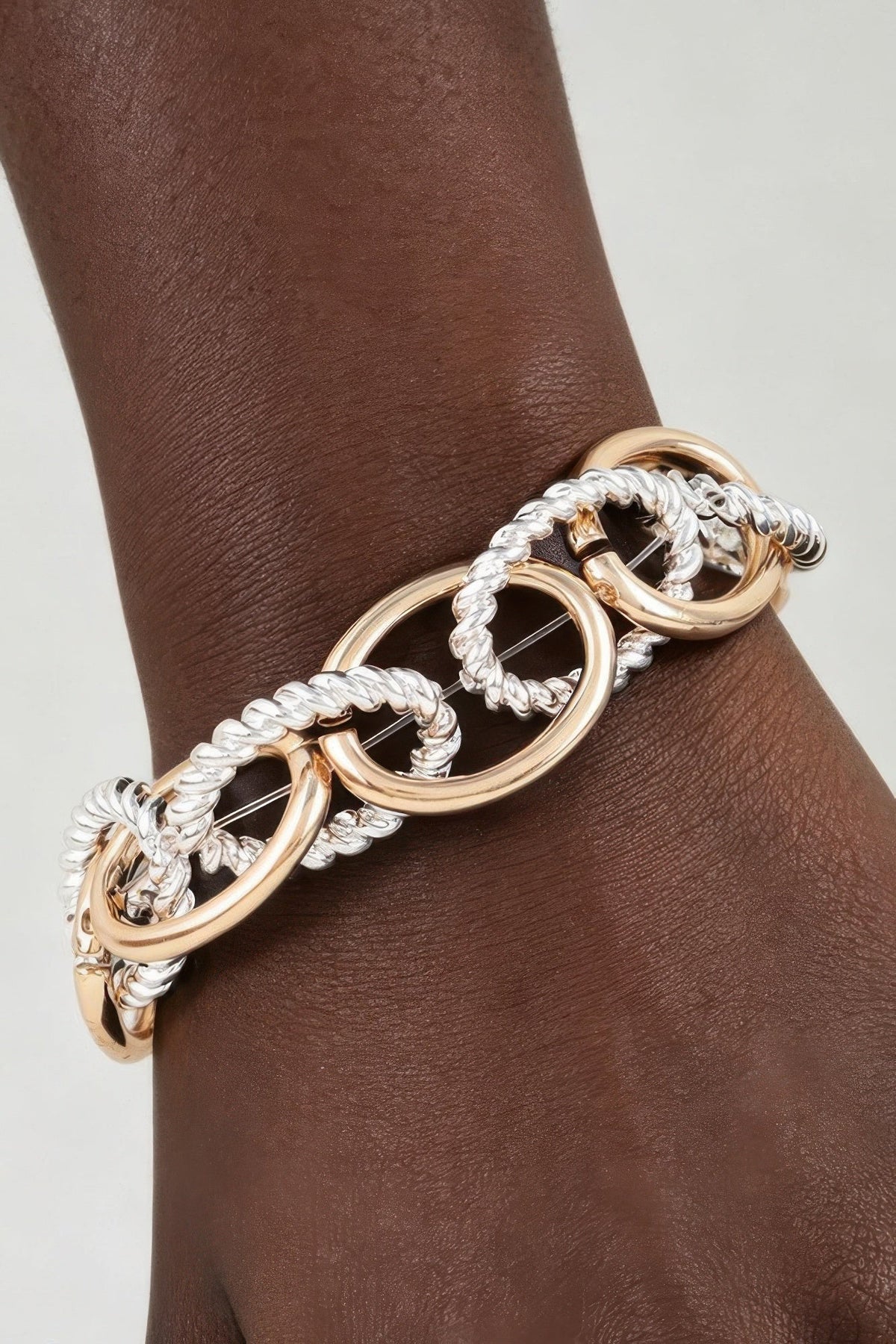 Multi Twisted Link Chain Bracelet