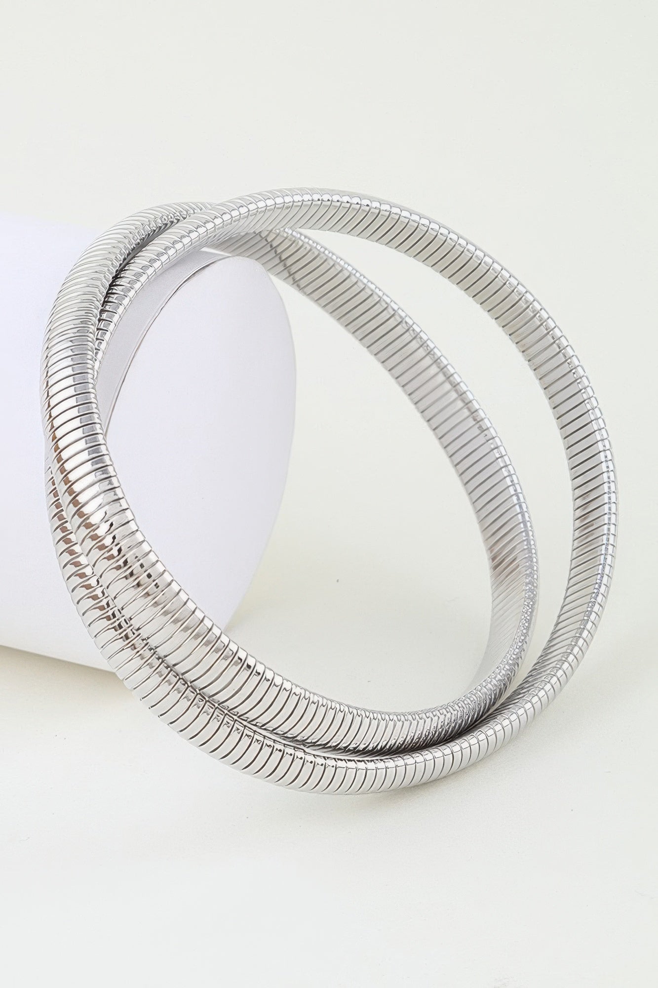 Intertwined Snake Chain Bangle Bracelet